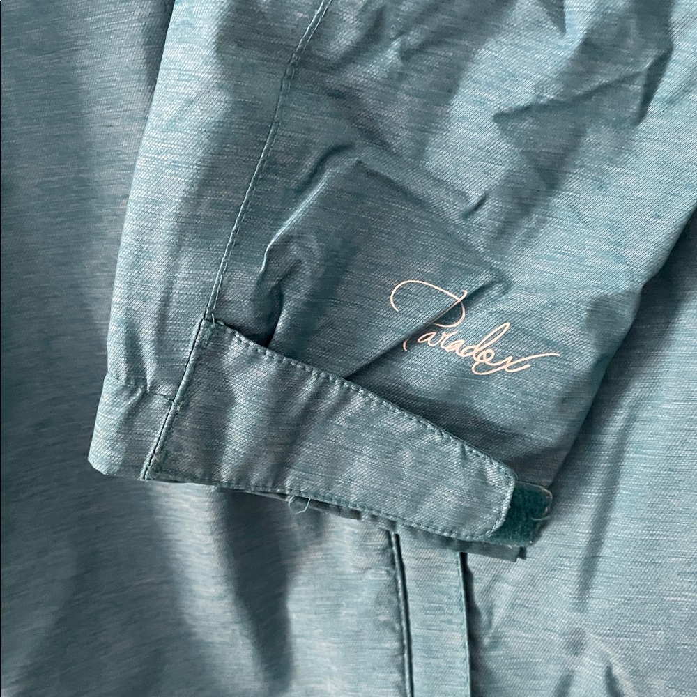 PARADOX Womens Waterproof & Breathable Hooded Rain Wind Jacket teal blue size M - Picture 7 of 14